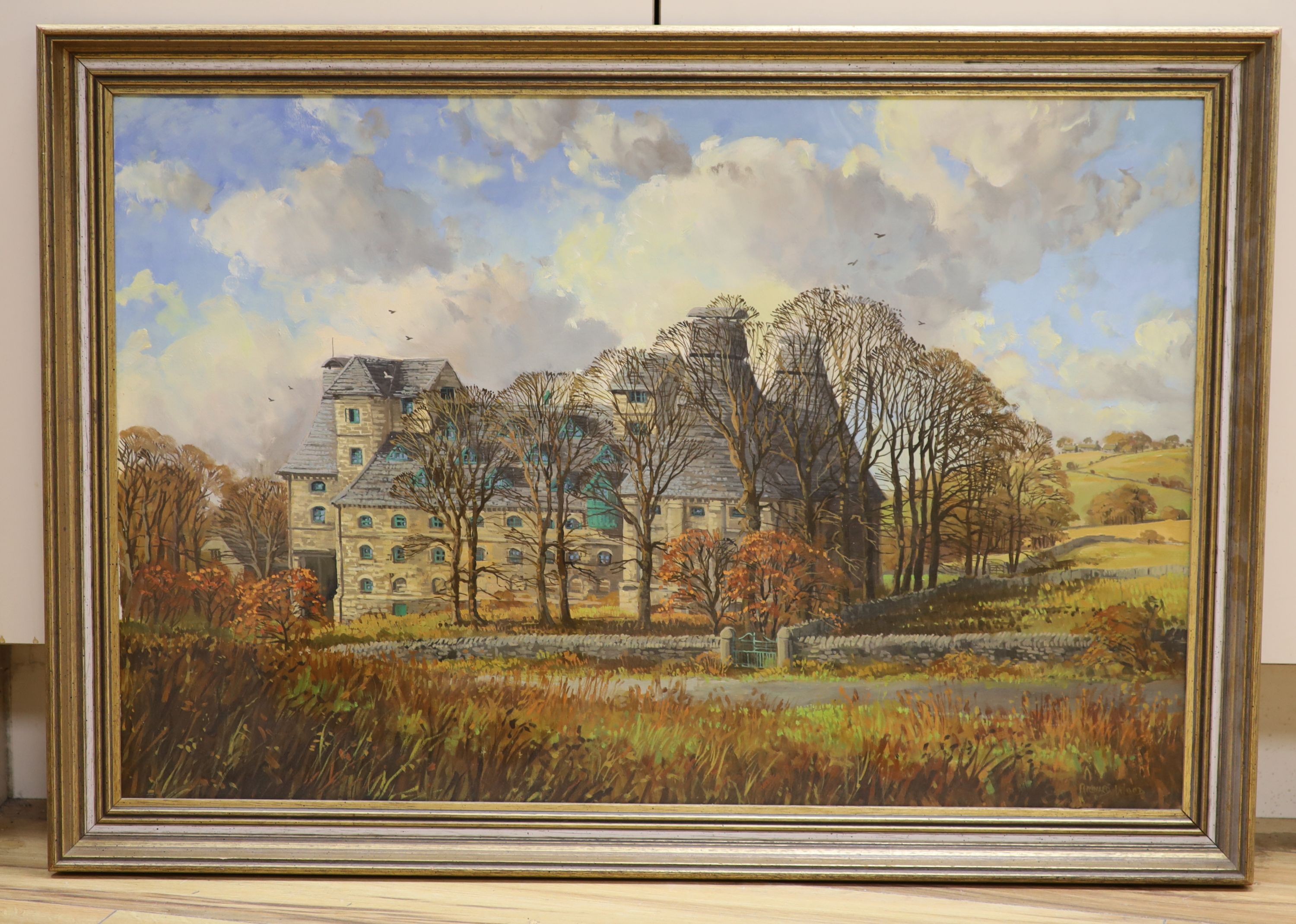 Richard Wood (1950-), oil on canvas, The Malthouse, Halifax, signed, 51 x 76cm.